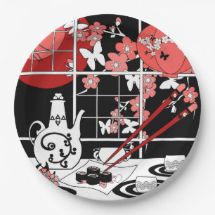 Japanese cuisine paper plate