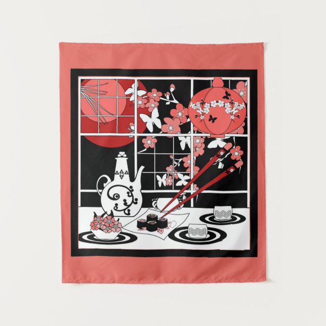 Japanese cuisine tapestry (Front)