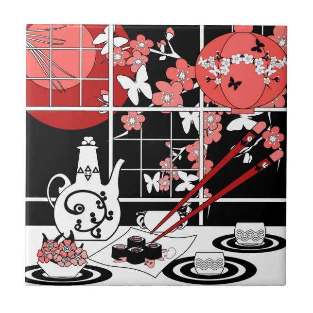 Japanese cuisine tile (Front)