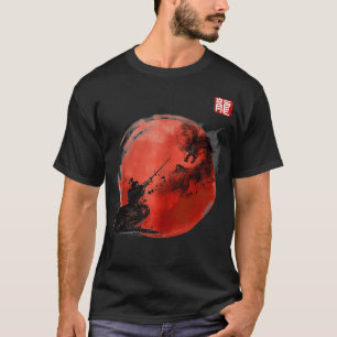 Japanese Culture Samurai Warriors Under A Cloudy R T-Shirt