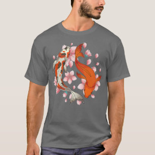 Japanese Culture Taisho Sanke Koi Nishikigoi Sakur T-Shirt