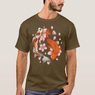 Japanese Culture Taisho Sanke Koi Nishikigoi Sakur T-Shirt