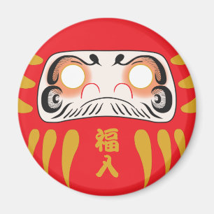 Japanese Daruma (No Eyes) Magnet