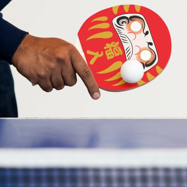Japanese Daruma Ping Pong Paddle (Insitu)