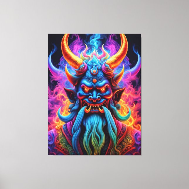 Japanese Demon Canvas Print (Front)