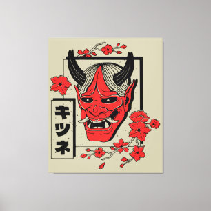 Japanese demon  canvas print