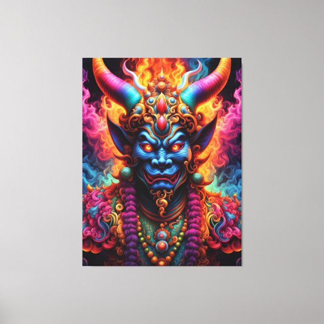 Japanese Demon Canvas Print (Front)
