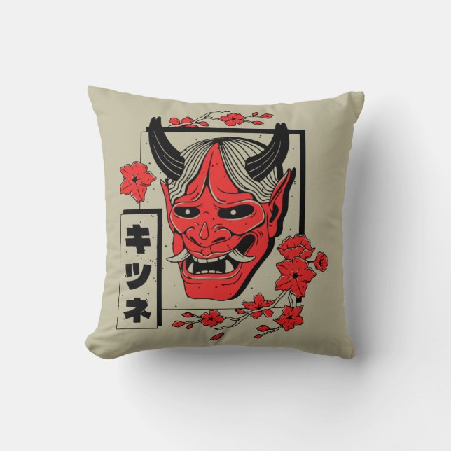 Japanese demon  cushion (Front)