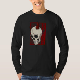 Japanese Demon Face Skull Shirt Oni Harajuku Pullo