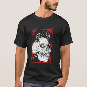 Japanese Demon Harajuku Kabuki Yokai Oni Face Mask T-Shirt