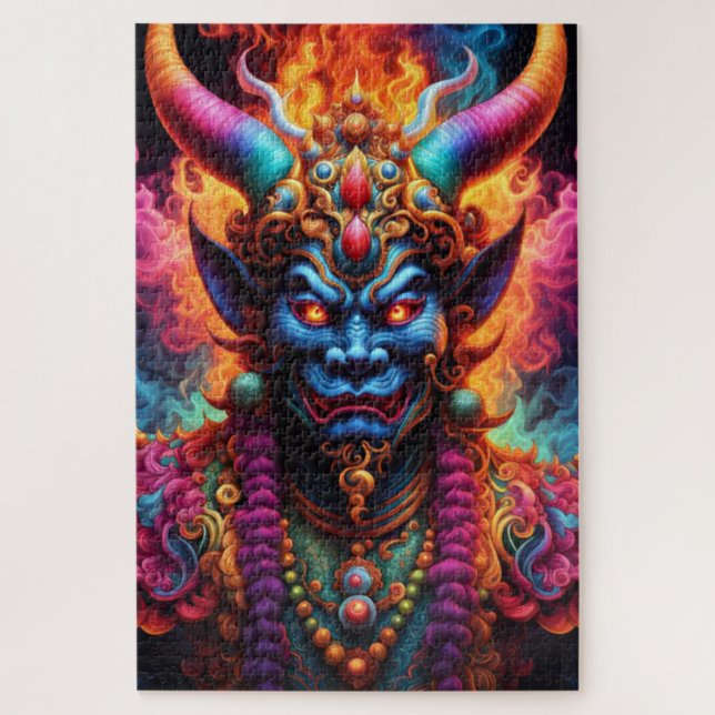Japanese Demon Jigsaw Puzzle (Vertical)
