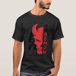 Japanese Demon Oni Masks Art Face Skull Devil Hara T-Shirt