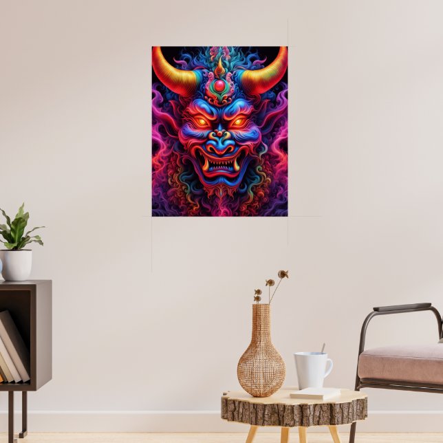 Japanese Demon Poster (Living Room 3)