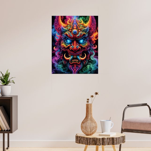 Japanese Demon Poster (Living Room 3)