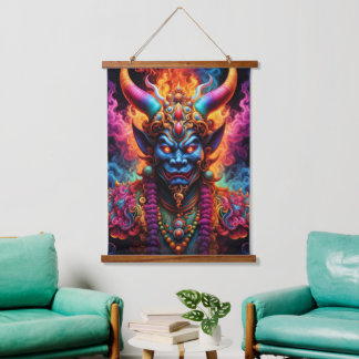 Japanese Demon Wall Tapestry