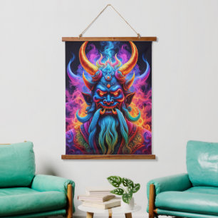 Japanese Demon Wall Tapestry