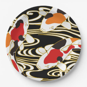 Japanese design party paper plates