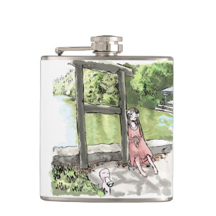 Japanese destroyer Isairego Hip Flask