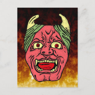 Japanese Devil's Head Postcards