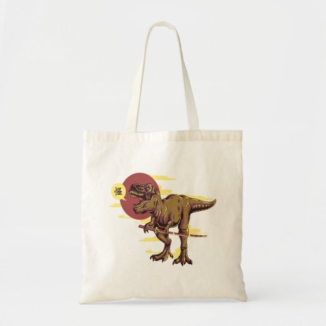 Japanese Dinosaur Tote Bag (Front)