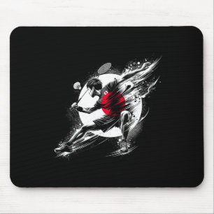 Japanese Dminton Sport Patriot Japan Shuttle Mouse Mat