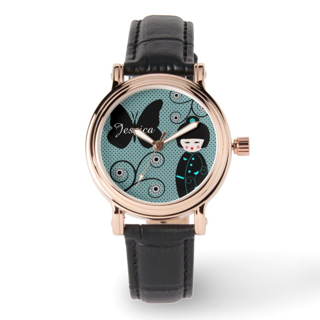 Japanese Doll in Kimono Cute  Watch (Front)