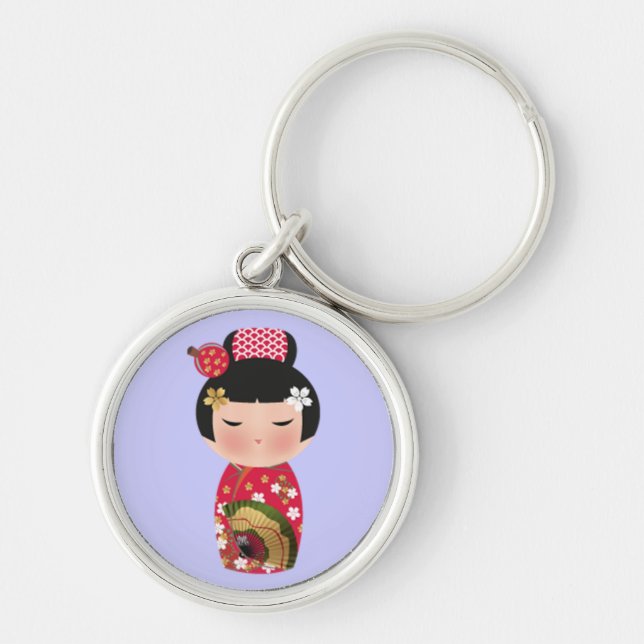 Japanese doll key ring (Front)