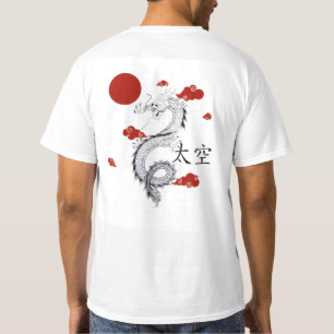 Japanese Dragon Aesthetic Graphic Tee