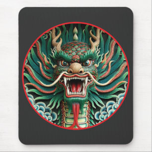 Japanese Dragon and Shinto-Buddhist traditions Mouse Mat