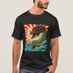 Japanese Dragon Anime Japan Chinese Dragons Tattoo T-Shirt
