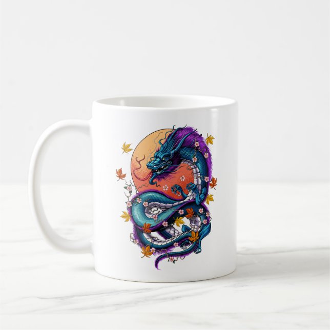 Japanese Dragon Coffee Mug (Left)