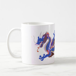 Japanese dragon design mug