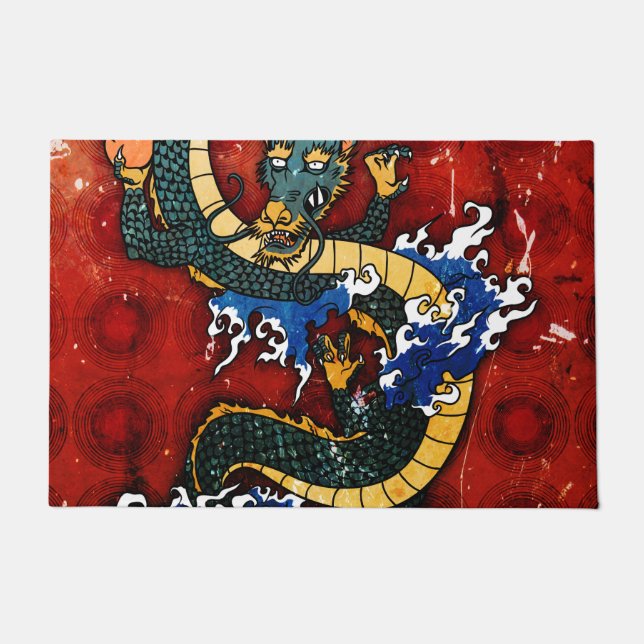 Japanese Dragon Doormat (Front)