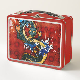 Japanese Dragon - Good Fortune Metal Lunch Box