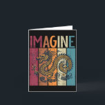 Japanese Dragon Imagine Retro Fantasy Mythical Men Card<br><div class="desc">Japanese Dragon Imagine Retro Fantasy Mythical Men Women Kid</div>