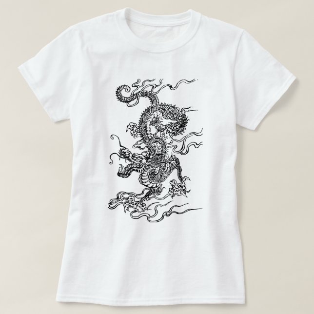 Japanese Dragon - In the Chinese Style T-Shirt (Design Front)