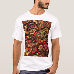 Japanese dragon koi pattern. T-Shirt