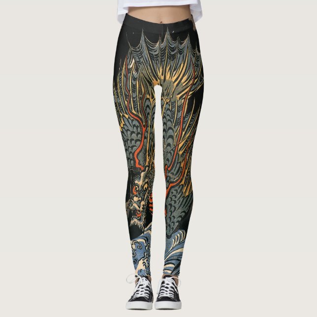 JAPANESE DRAGON Leggings (Front)