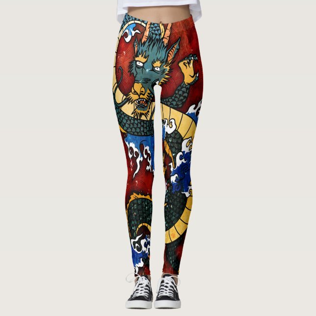 Japanese Dragon Leggings (Front)