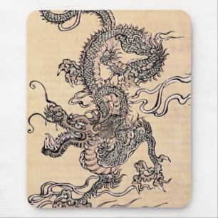 Japanese Dragon Mouse Pad