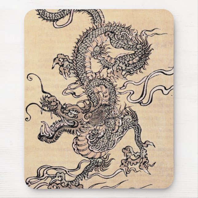 Japanese Dragon Mouse Pad (Front)