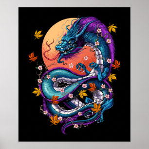 Japanese Dragon Poster