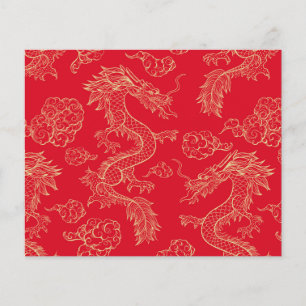 Japanese Dragon Scrapbook Paper
