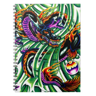 Japanese Dragon Tattoo Notebook