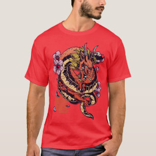 Japanese Dragon Tattoo Style T-Shirt