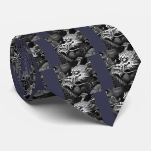 Japanese Dragon Tie