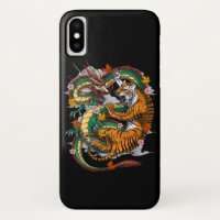 Japanese Dragon Tiger Battle