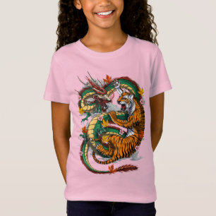 Japanese Dragon Tiger Battle T-Shirt