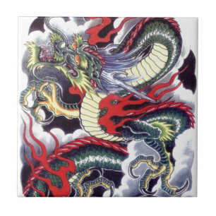 Japanese Dragon Tile