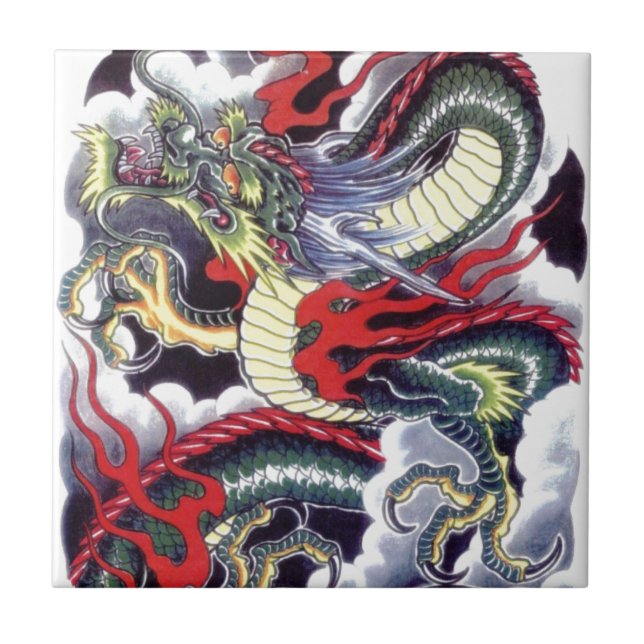 Japanese Dragon Tile (Front)